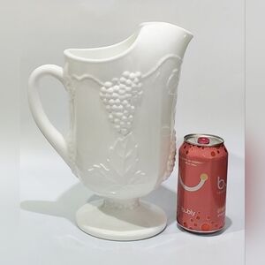 72oz Harvest Milk Glass Crisp White Ice Lip Pitcher by Colony